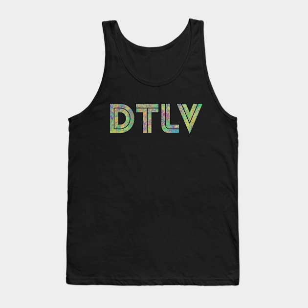 Downtown Las Vegas DTLV Gamer Splatter Tank Top by SABREart